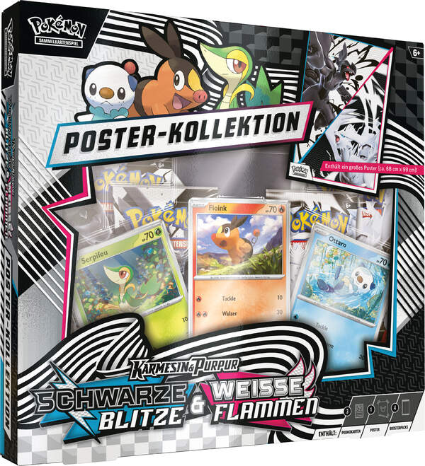 Pokémon Karmesin & Purpur 10.5 Schwarze Blitze & Weisse Flammen Poster- Kollektion DE (Vorverkauf)