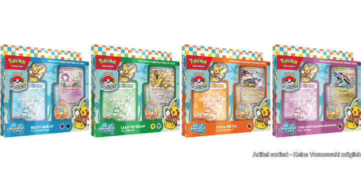 Pokémon Weltmeisterschaftsdeck 2025 - Anaheim 2025 Blindpick (Wunsch Deck auf Verfügbarkeit vorher anfragen)