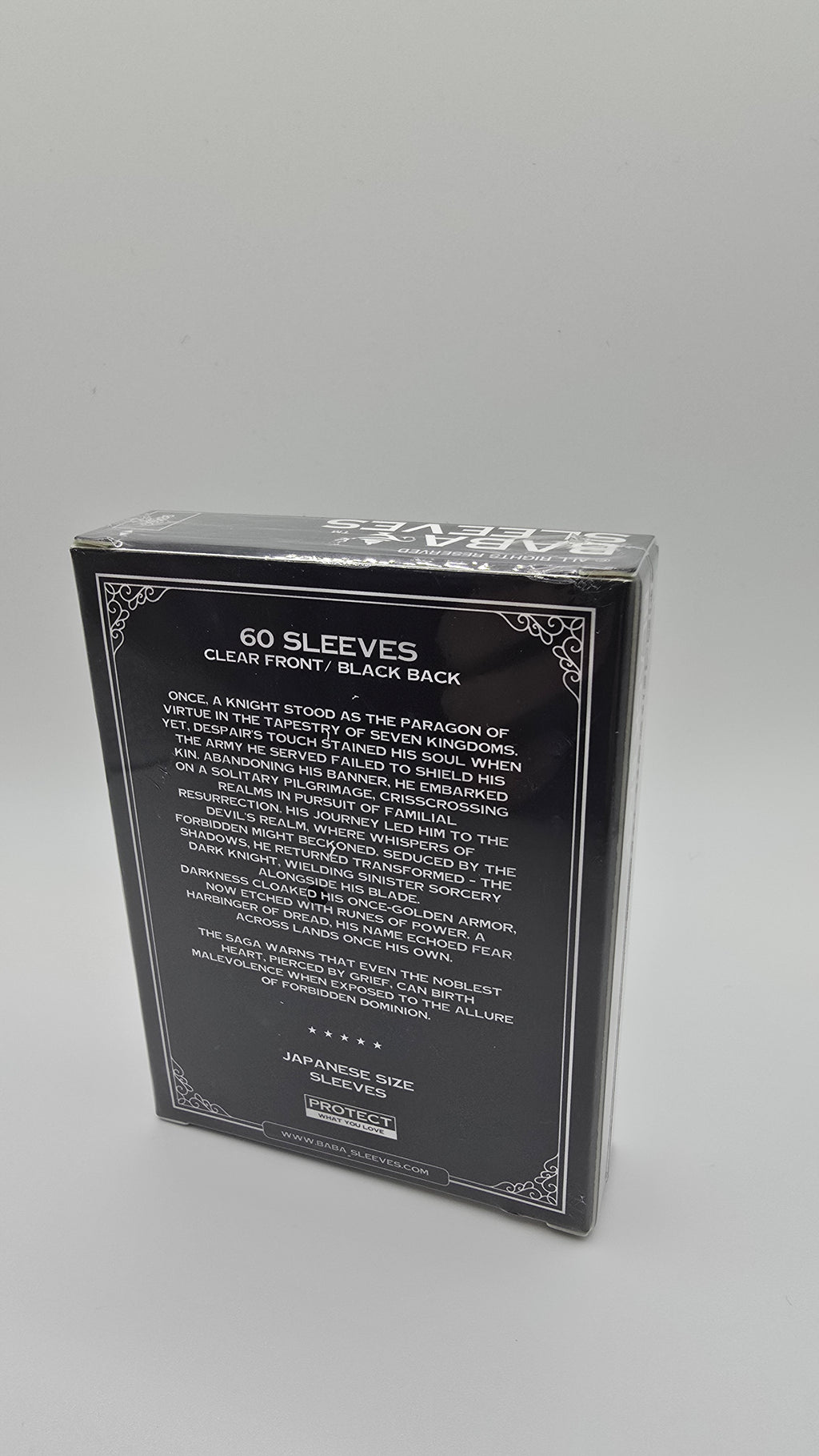 Baba Sleeves Japanische Größe Black / Schwarz Matt (60 Kartenhüllen)