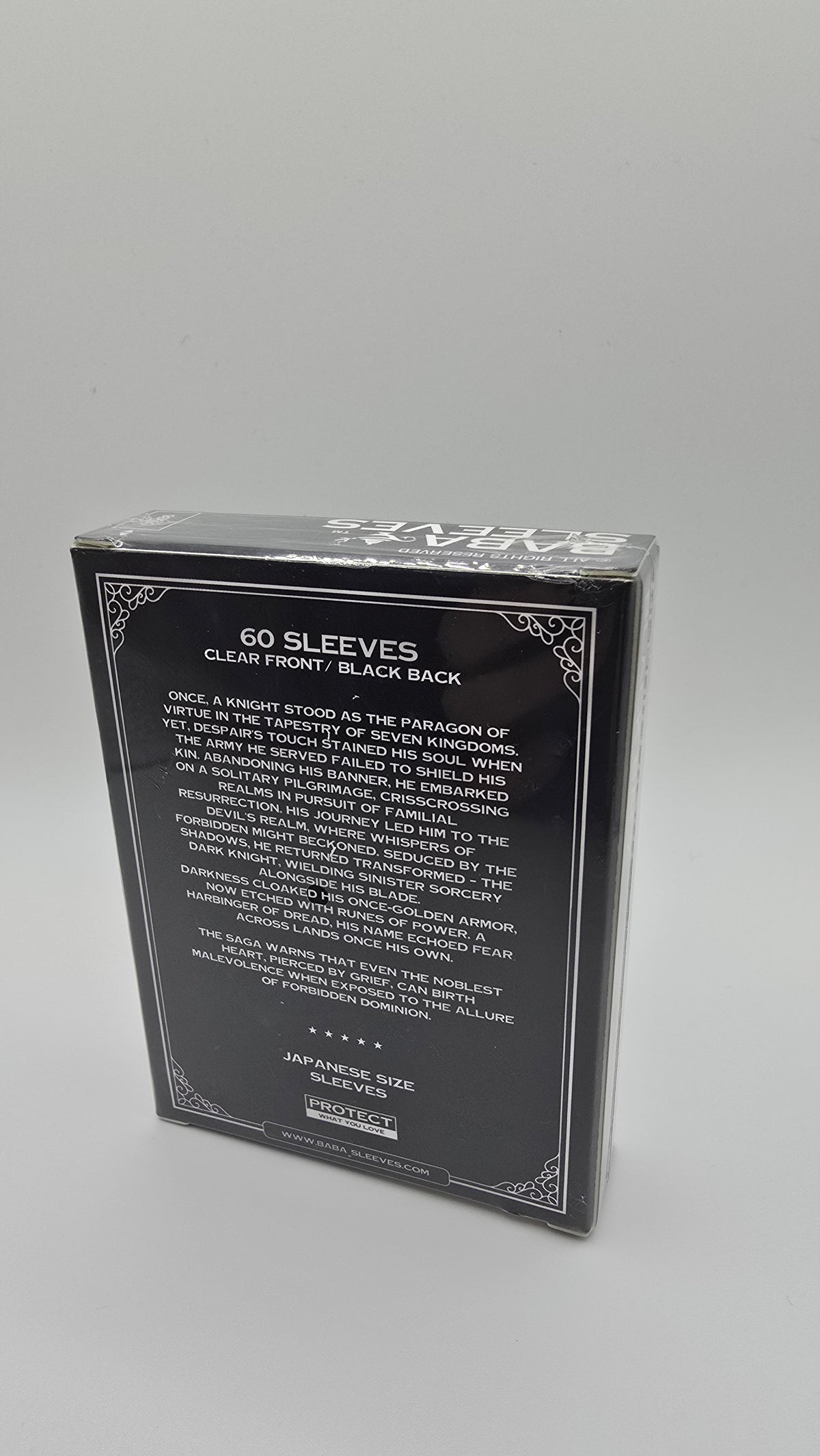 Baba Sleeves Japanische Größe Black / Schwarz Matt (60 Kartenhüllen)
