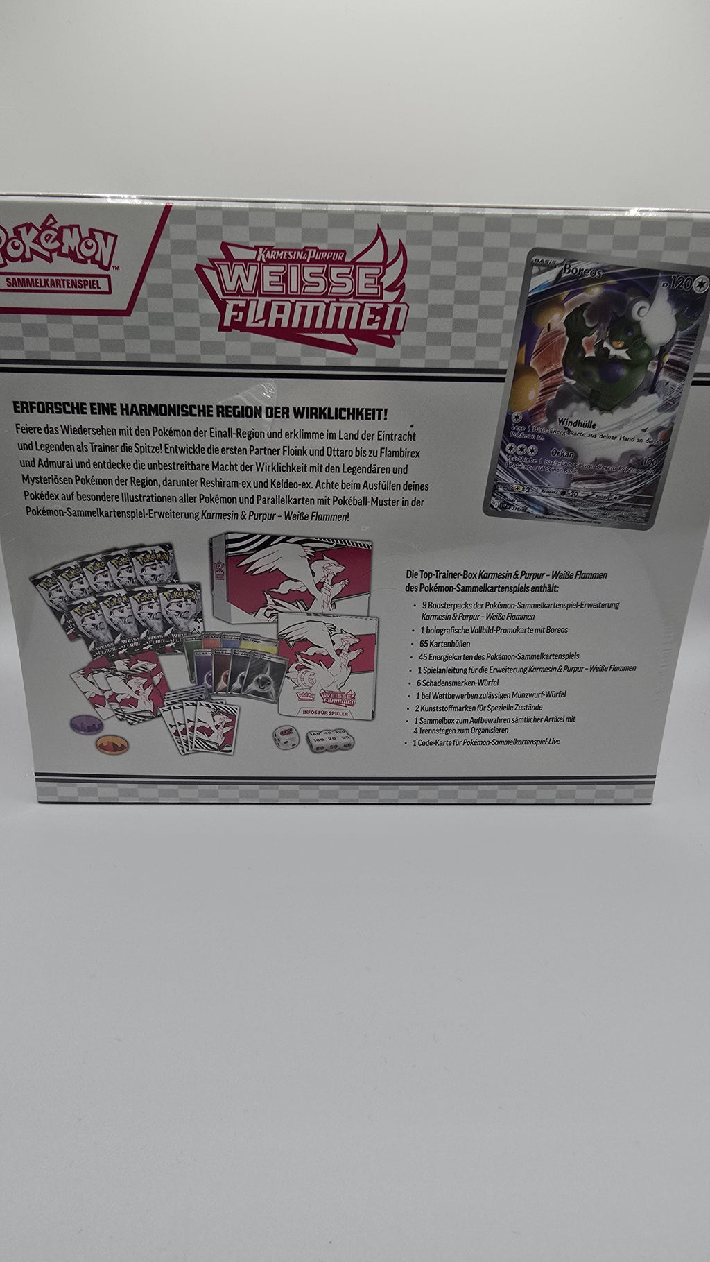 Pokémon Karmesin & Purpur 10.5 Weisse Flammen Elite Trainer Box