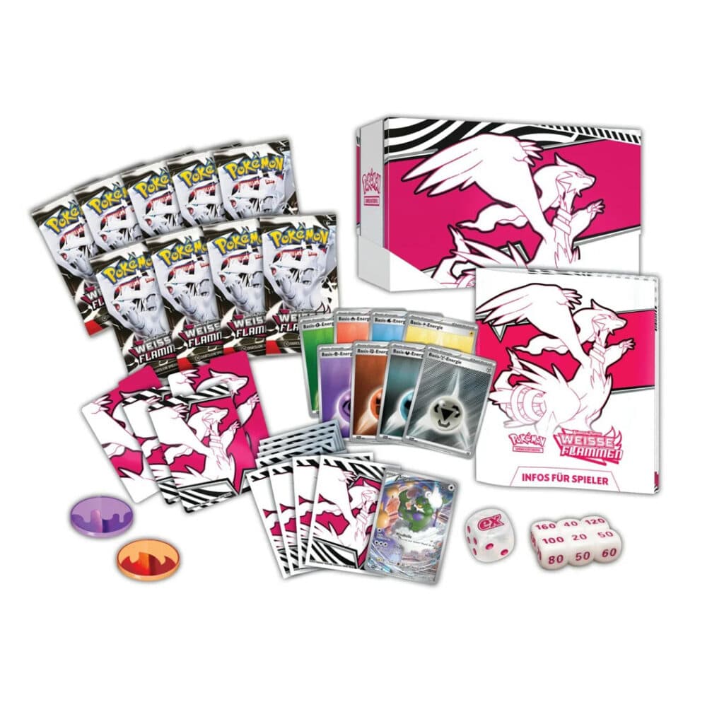 Pokémon Karmesin & Purpur 10.5 Weisse Flammen Elite Trainer Box