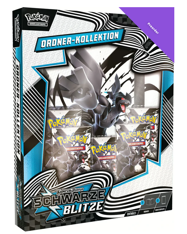 Pokémon Karmesin & Purpur 10.5 Schwarze Blitze Binder Kollektion DE
