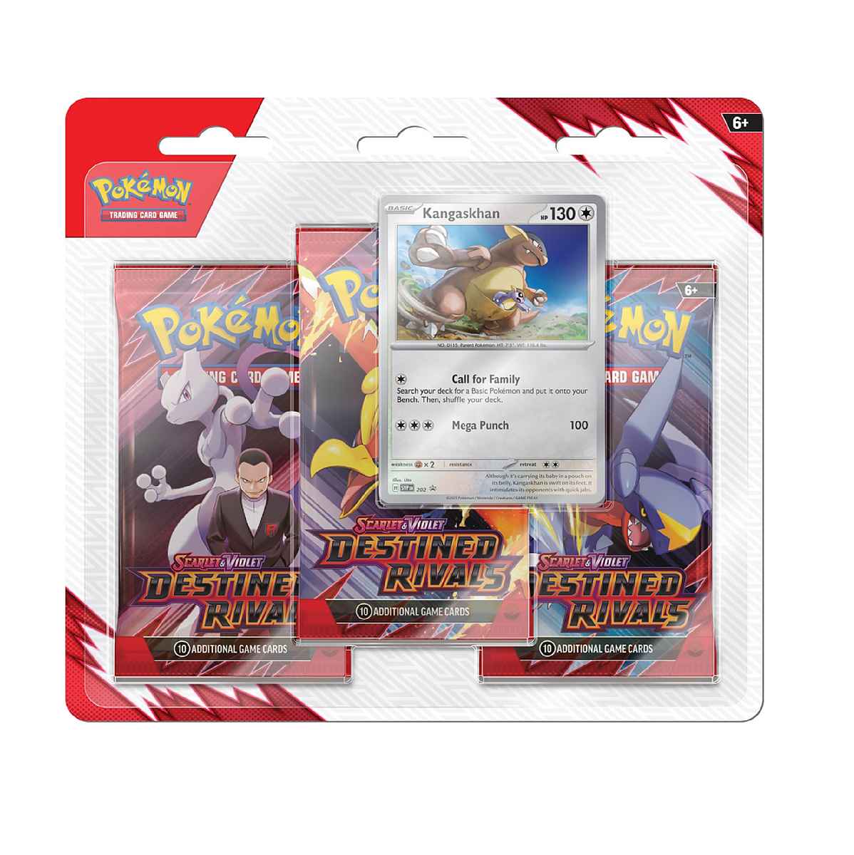 Pokemon TCG: Scarlet & Violet 10 Destined Rivals 3-Pack Blister Kangaskhan EN