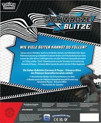 Pokémon Karmesin & Purpur 10.5 Schwarze Blitze Binder Kollektion DE