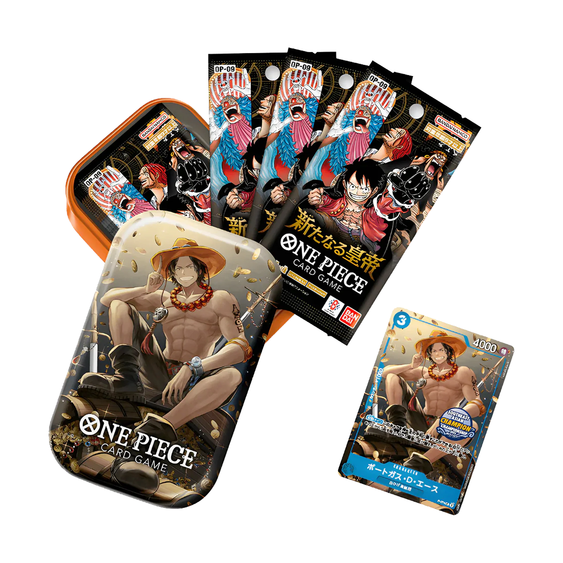 Mini-tin Pack Set Vol.1 (Portgas D. Ace V1) - Janpanisch