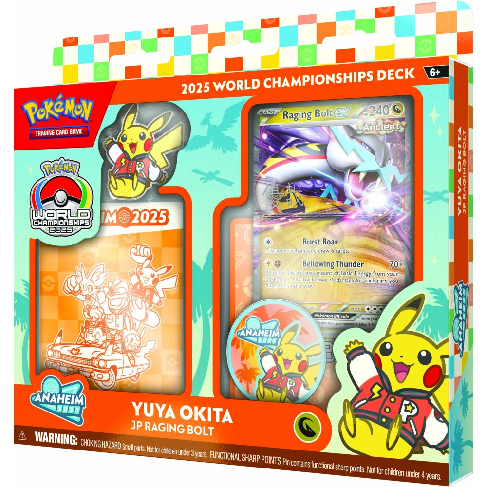 Pokémon Weltmeisterschaftsdeck 2025 - Anaheim 2025 Blindpick (Wunsch Deck auf Verfügbarkeit vorher anfragen)