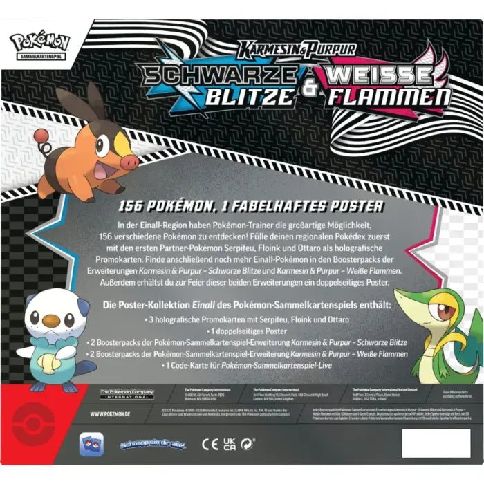 Pokémon Karmesin & Purpur 10.5 Schwarze Blitze & Weisse Flammen Poster- Kollektion DE (Vorverkauf)