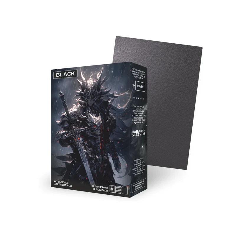 Baba Sleeves Japanische Größe Black / Schwarz Matt (60 Kartenhüllen)