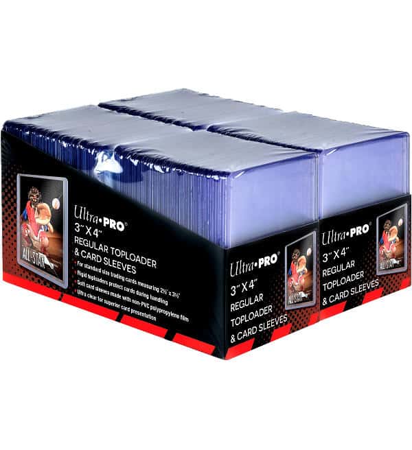 Ultra Pro - 3" x 4" Regular Toploaders (200) + Soft Sleeves (200)